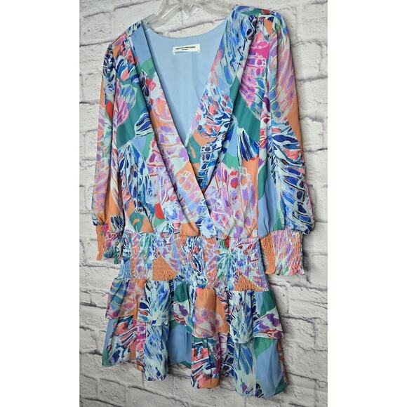 Amanda Uprichard Arber Mini Dress in Papillon medium tropical resort vacation - Picture 2 of 6